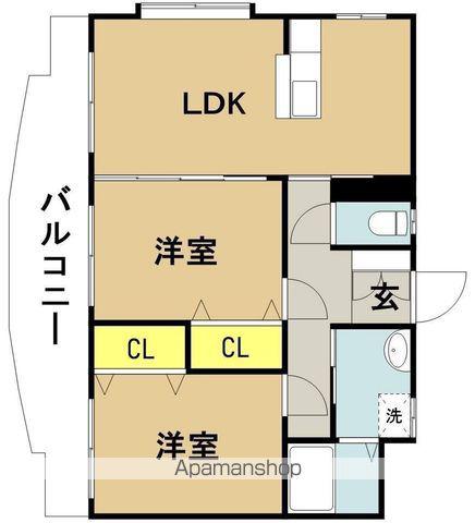 ジョイスソレイユ(2LDK/1階)の間取り写真