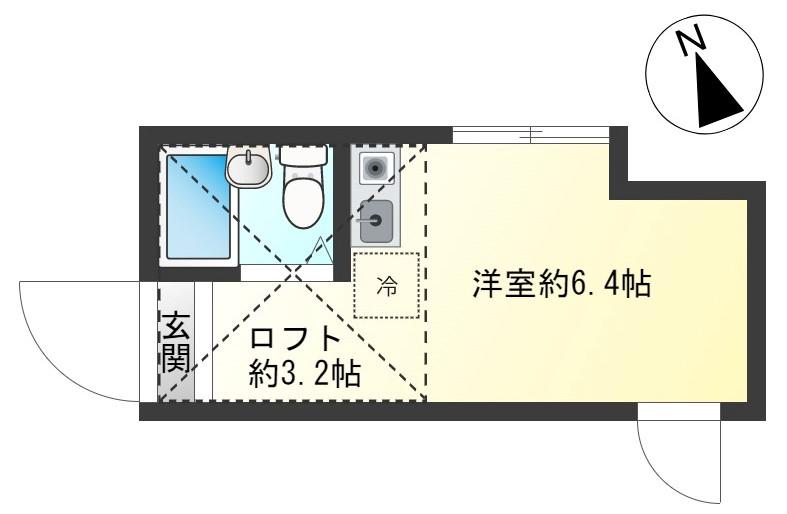 MY PLAN J(ワンルーム/1階)の間取り写真