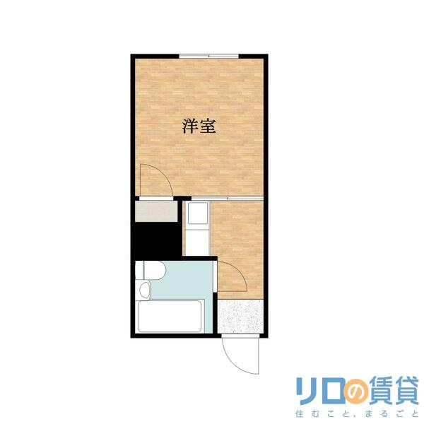 ストロング第3新大阪(ワンルーム/1階)の間取り写真