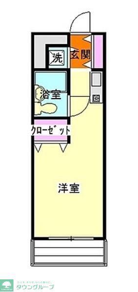 ウィンベルソロ前橋第3(1K/4階)の間取り写真