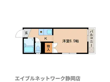 メイプル安東FII(ワンルーム/3階)の間取り写真