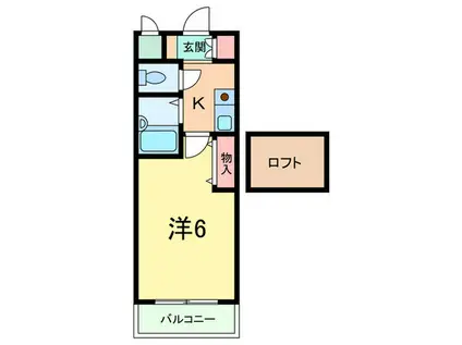 ローテローゼ本山(1K/3階)の間取り写真