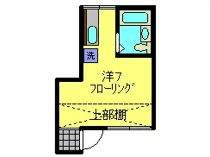 ニューライフ横浜(ワンルーム/2階)の間取り写真