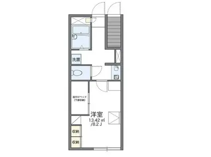 レオパレスマユリカIII(1K/1階)の間取り写真