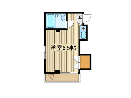 シャトル沼袋(ワンルーム/1階)の間取り写真