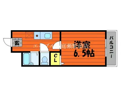 セントラルヴィラI(1K/1階)の間取り写真