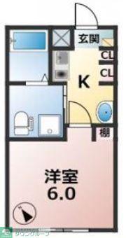MARIAGE(1K/1階)の間取り写真