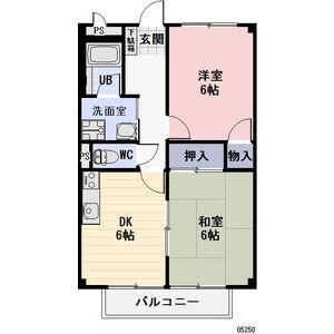 SURPLUS AIM(2DK/2階)の間取り写真