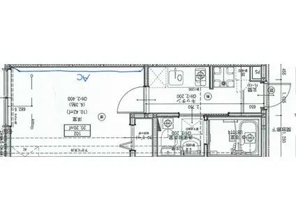 ザ・グランドレジデンス稲毛(1K/1階)の間取り写真