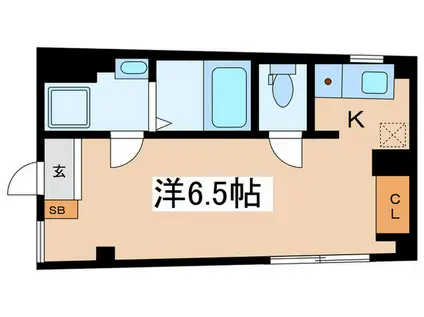 BANKSIA(1K/5階)の間取り写真