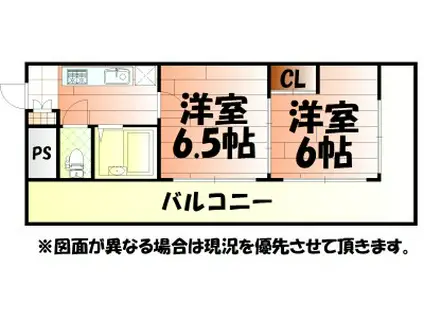 ロイヤルグランデ(2K/11階)の間取り写真