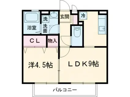 シャトレ(1LDK/2階)の間取り写真