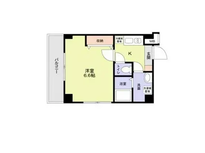 シャッツクヴェレ代々木(1K/2階)の間取り写真