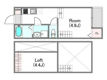 MODERN PALAZZO 東彼杵(1SK/1階)の間取り写真