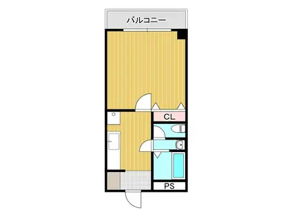 第3丸昌ビル(1K/3階)の間取り写真