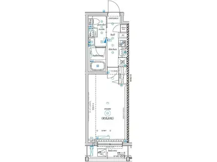 ウィリア矢口(1K/3階)の間取り写真