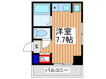 新都心プラチナビル(ワンルーム/3階)の間取り写真