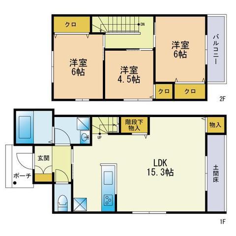 ブラウンダッハ(3LDK/1階)の間取り写真