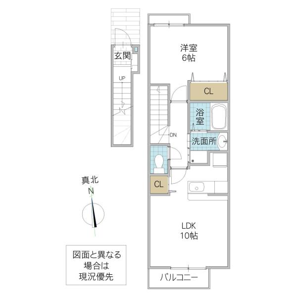 DEFI1037(1LDK/2階)の間取り写真