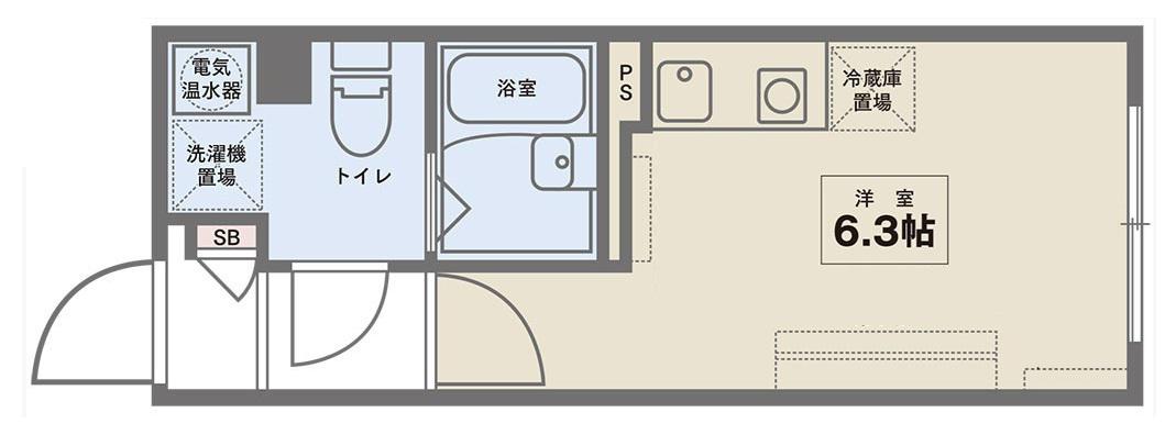COCOFLAT IKEBUKURO(ワンルーム/1階)の間取り写真