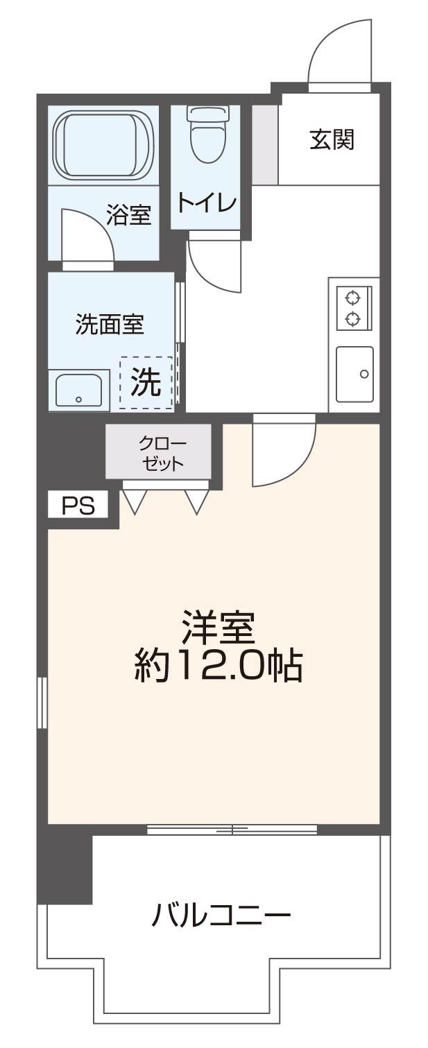 サイプレス小阪駅前(1K/5階)の間取り写真