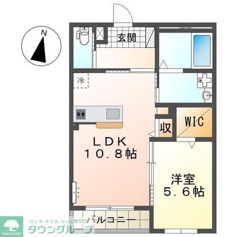 コイトハイツ(1LDK/3階)の間取り写真