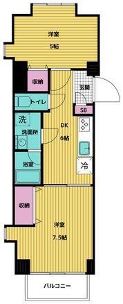 マナロコーポ(2DK/3階)の間取り写真