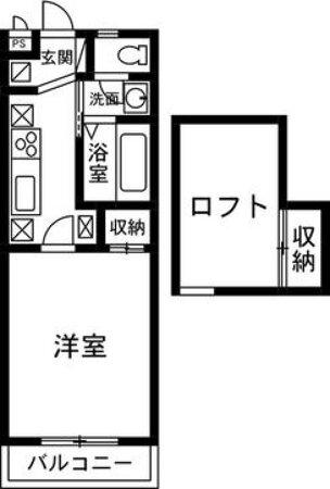 シュパーブSAKURA(1K/1階)の間取り写真