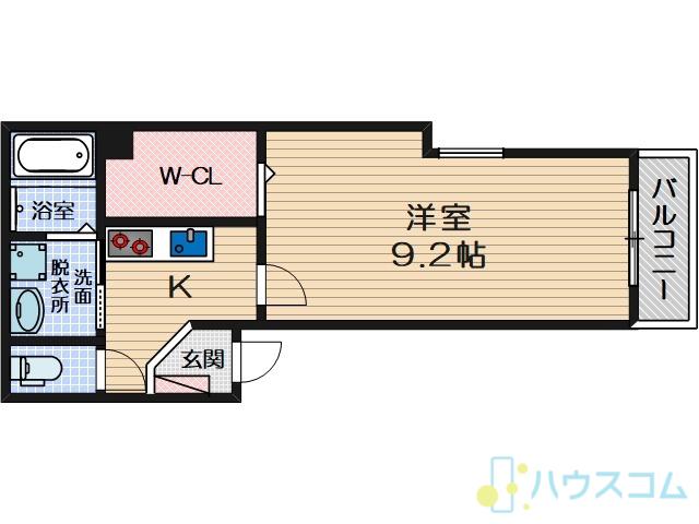 アルバス豊川(1K/2階)の間取り写真