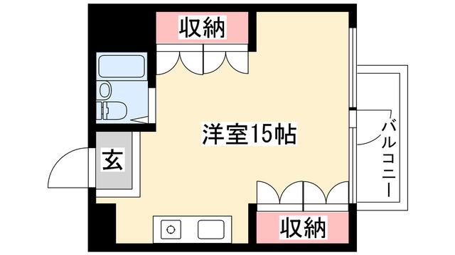 LUMINA 広路(ワンルーム/3階)の間取り写真