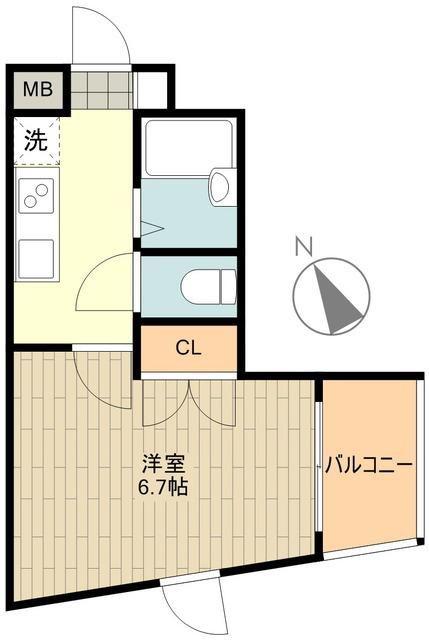 マイナビSTAYミライエ上石神井南(1K/3階)の間取り写真