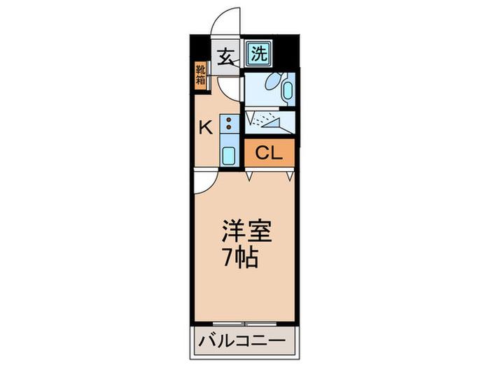 セシーズイシイ18(1K/1階)の間取り写真