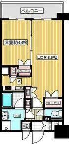 レジデンスエアポート(1LDK/12階)の間取り写真