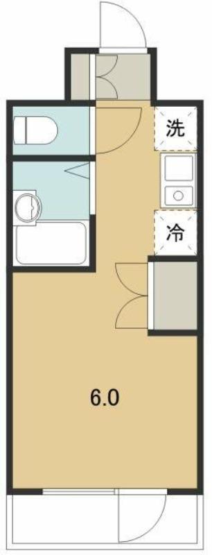 アルプ所沢(ワンルーム/8階)の間取り写真