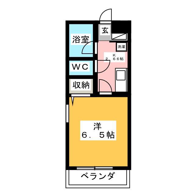 MGRANDEUR(1K/1階)の間取り写真