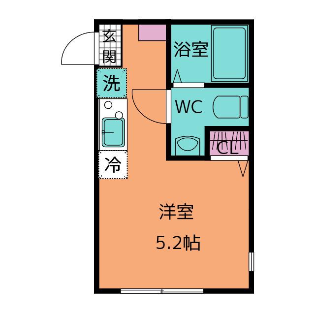 ソラーナ金沢八景(ワンルーム/3階)の間取り写真