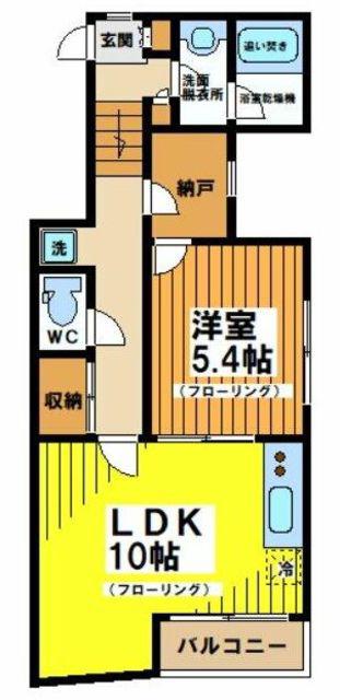 リキューザ永福(1LDK/4階)の間取り写真