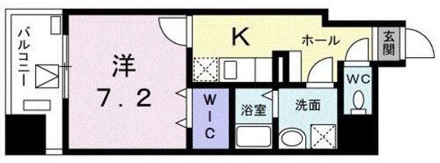 ジャルディーノ 南葛西(1K/5階)の間取り写真