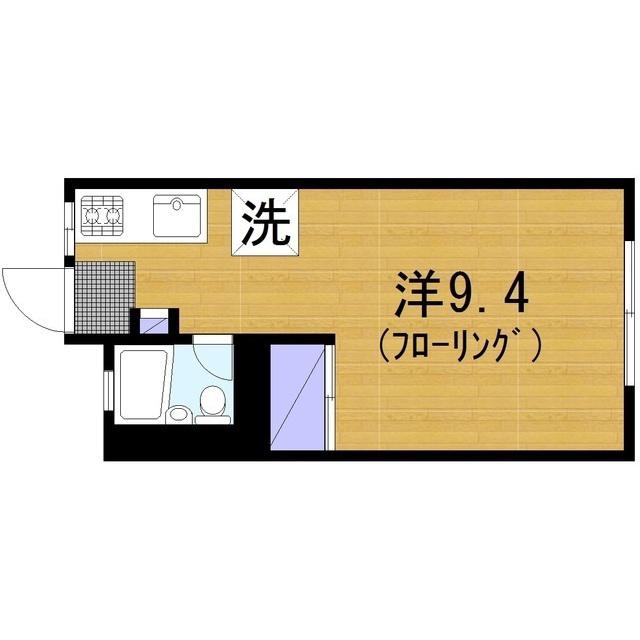 セゾン長沼(ワンルーム/1階)の間取り写真
