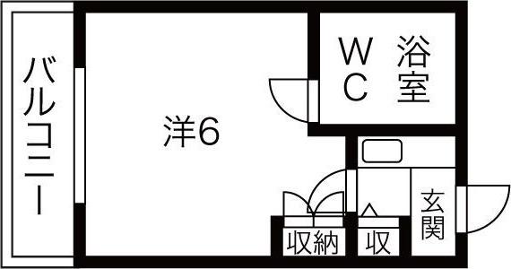 フィールドシティ新栄第1(1K/5階)の間取り写真