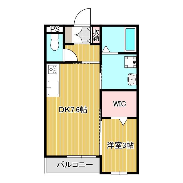 トレゾール住吉(1DK/1階)の間取り写真