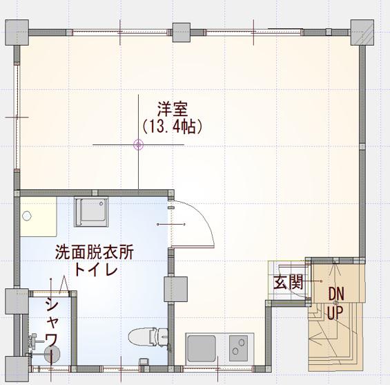 上筒井ビル(ワンルーム/3階)の間取り写真