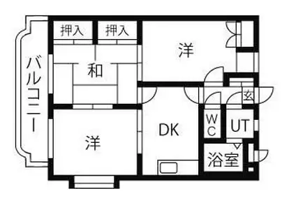 ユーミーラフェンテ(3DK/3階)の間取り写真