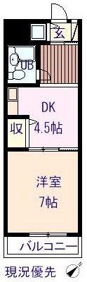 マイハイツ寿(1K/2階)の間取り写真