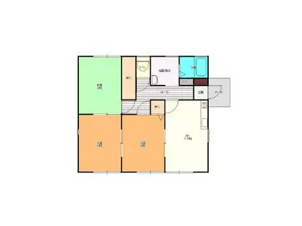 サンライフ荒木A(3DK/1階)の間取り写真