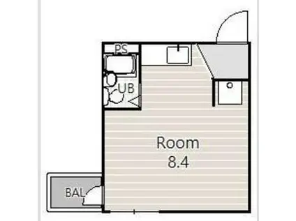 プレアール滋賀追分(ワンルーム/4階)の間取り写真
