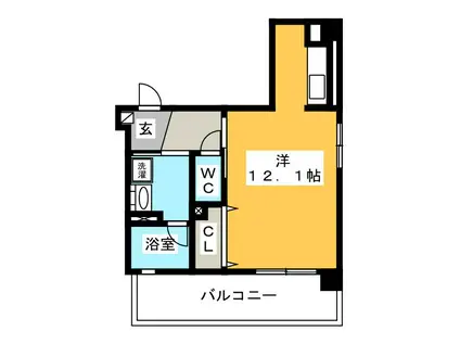 日商三島ビル(ワンルーム/7階)の間取り写真