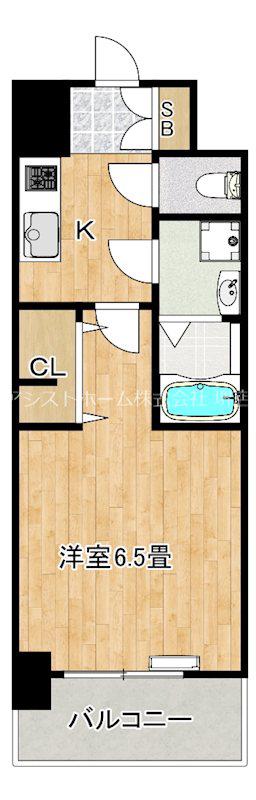 S-RESIDENCE堺ALTKLAS(1K/12階)の間取り写真
