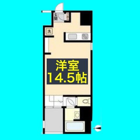 S-FORT六番町(ワンルーム/9階)の間取り写真