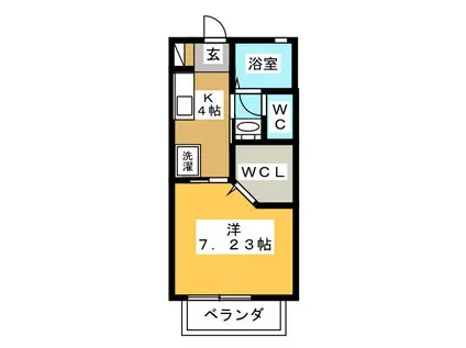 アン・マメゾン(1K/2階)の間取り写真